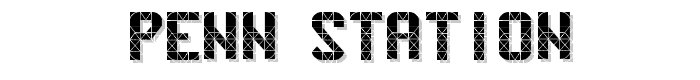 Penn Station font